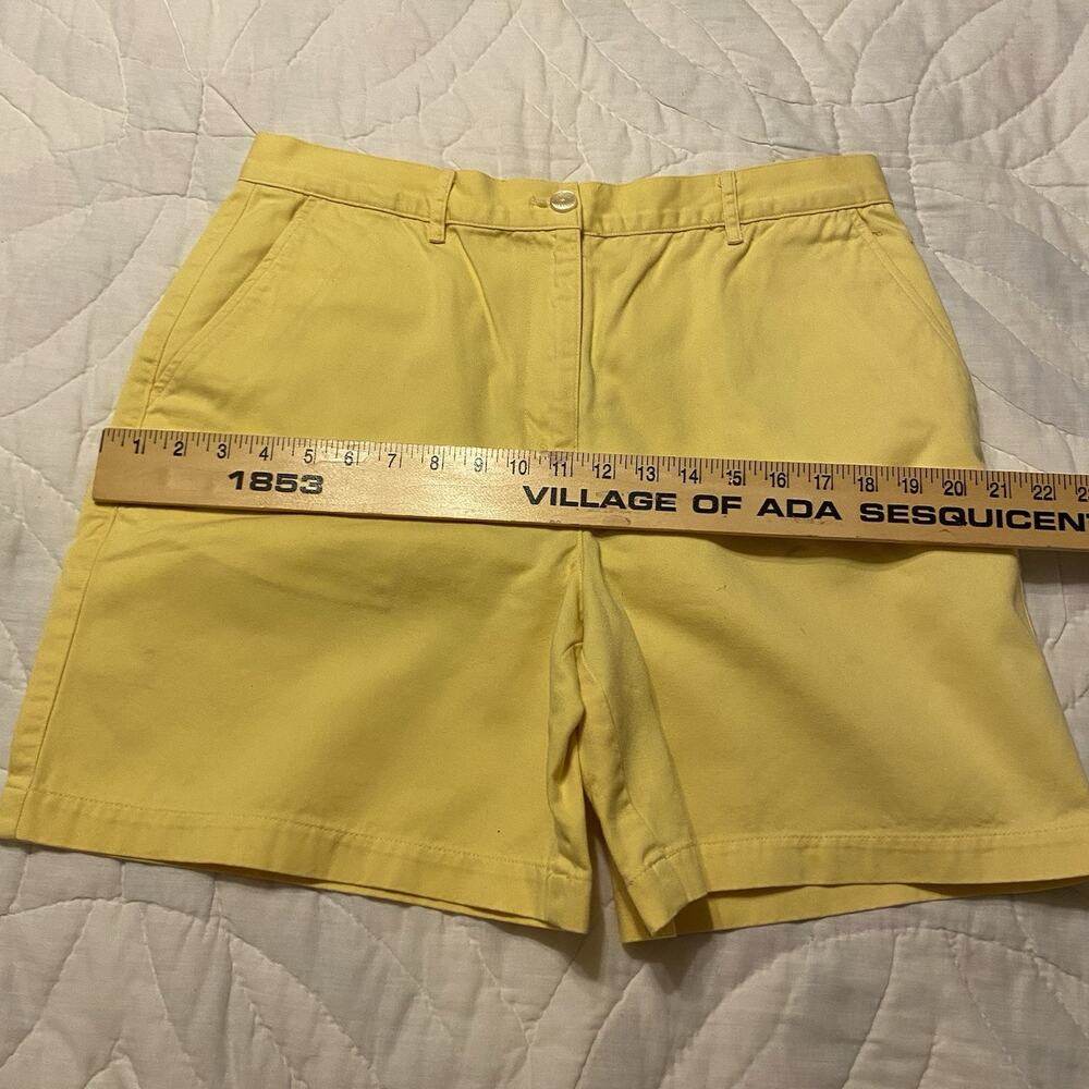 Lauren Ralph Lauren Chino Shorts Women’s Size 12 Yellow Denim 100% Cotton - Picture 9 of 16